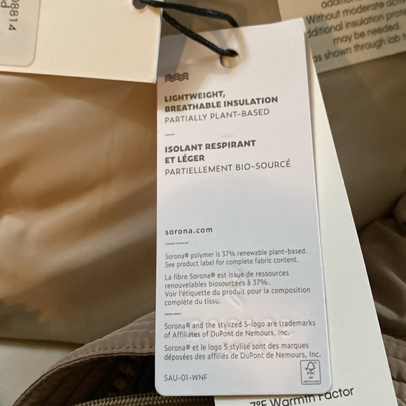 Calvin Klein Gap Brown Puffer Jacket with Faux Fur Hood - Picture 4 of 11